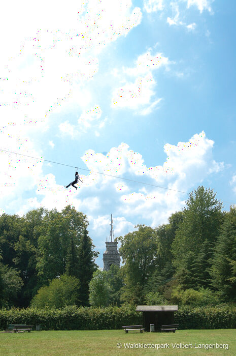 Waldkletterpark Velbert a Velbert – Vista del parco acrobatico
